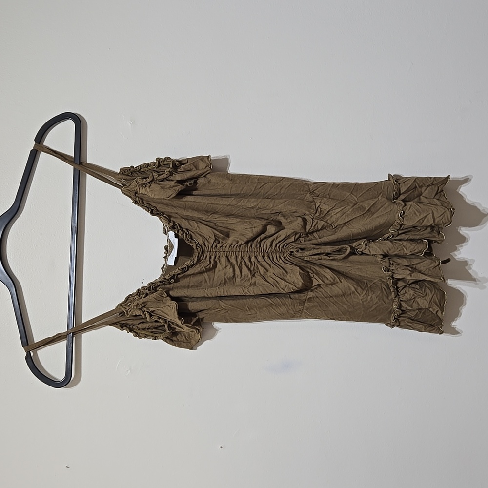 Charlotte Russe Brown Ruffled Women's Top - Picture 1 of 3